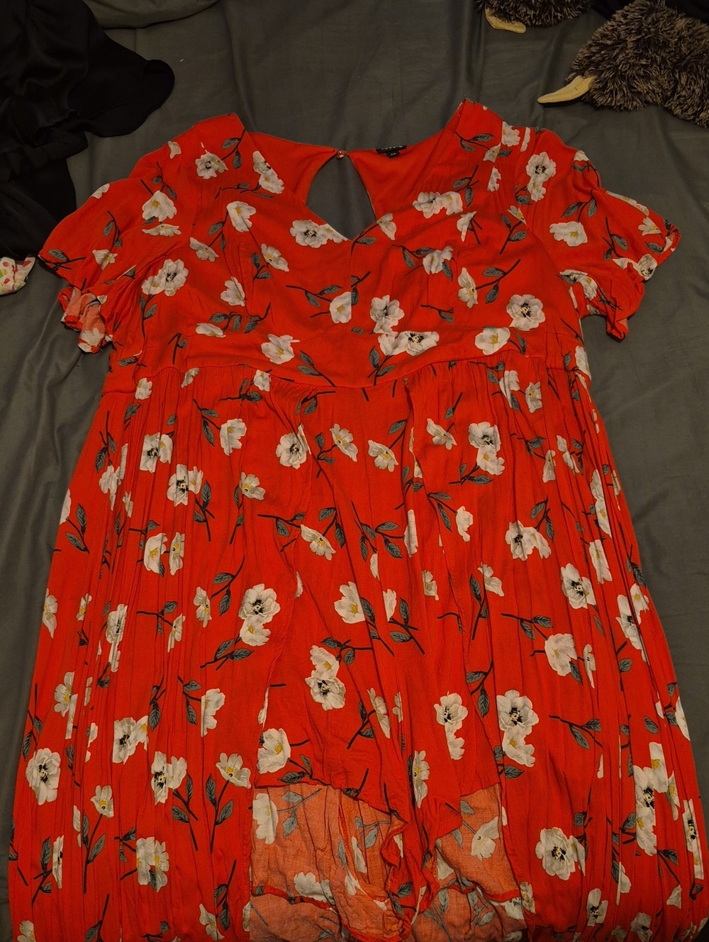 torrid Red Floral Romper